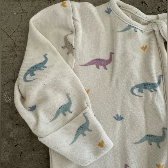 Dino Print Clever Zip Sleepsuit - Picture 9 of 10